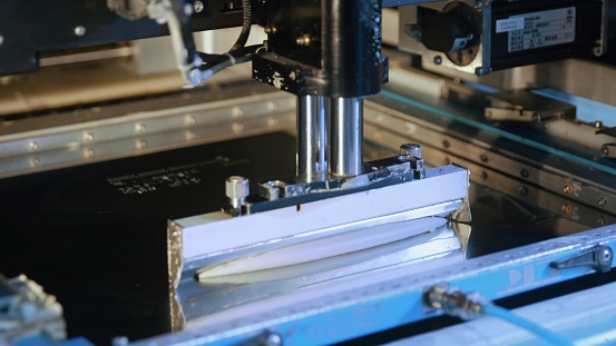 Solder paste for application through a mask to a printed circuit board