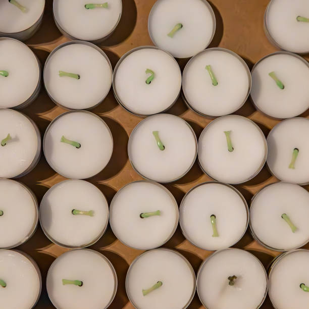 istock A high angle view of unlit candles 1992604311