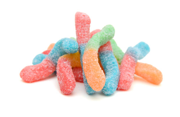 istock Colorful jelly candies on white background 1992643211
