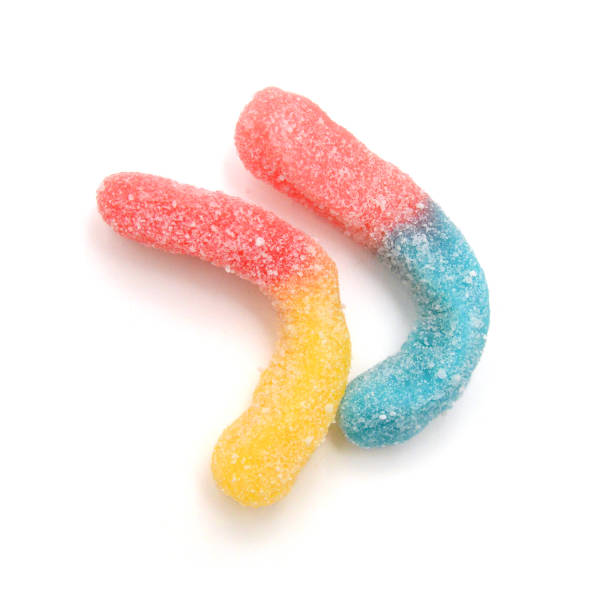 istock Colorful jelly candies on white background 1992646373