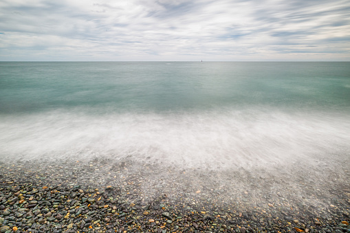 The view of the winter sea in Ulsan, Korea