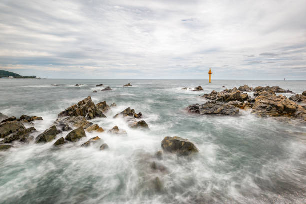 The view of the winter sea in Ulsan, Korea