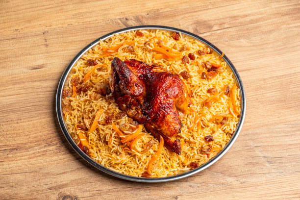 istock Bukhari rice mansaf with grilled chicken 1992693310