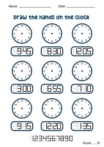 Math Draw Worksheet 8,300+ Maths Worksheets For Kids Stock Illustrations, Royalty-Free ...