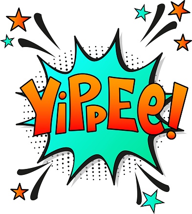 Comic Lettering Yippee Stock Illustration - Download Image Now - Art ...