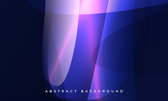 An electric blue and violet abstract background showcases a glowing objects in its center, emitting a mesmerizing visual effect lighting resembling a lens flare.
