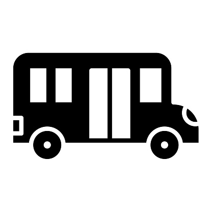 School Bus icon vector image. Can be used for City Elements.
