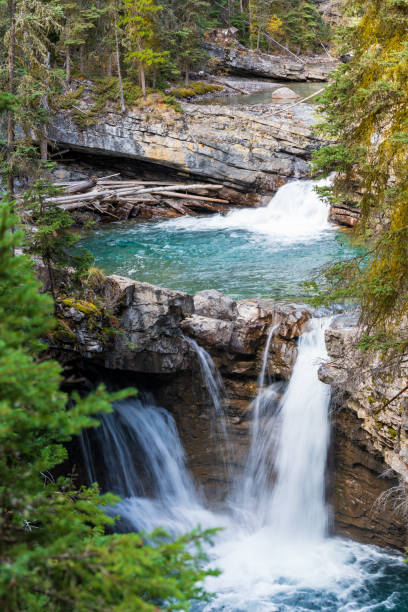 istock Waterfall in Johnston Canyon, Banff National Park, Alberta, Canada. 1992842554