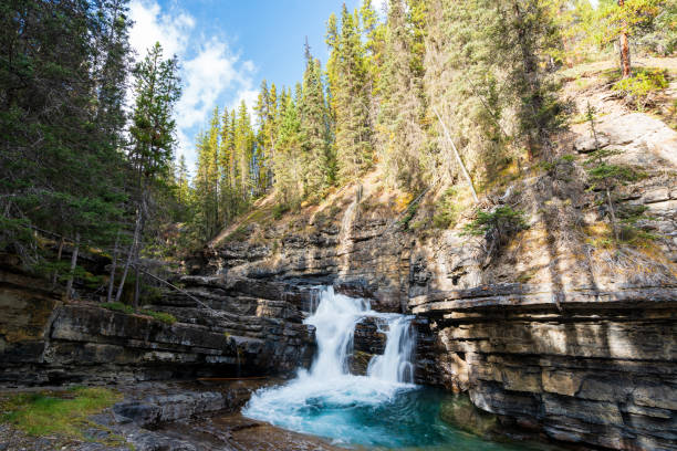 istock Waterfall in Johnston Canyon, Banff National Park, Alberta, Canada. 1992844710