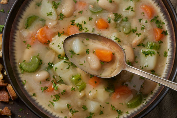 istock Creamy White Bean and Potato Soup 1992847353