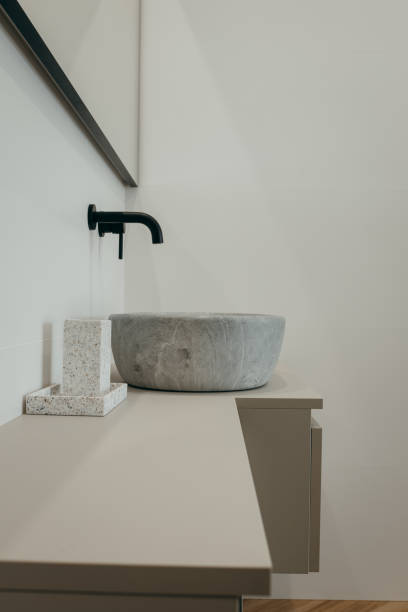 istock Modern stone sink in the bathroom 1992851647
