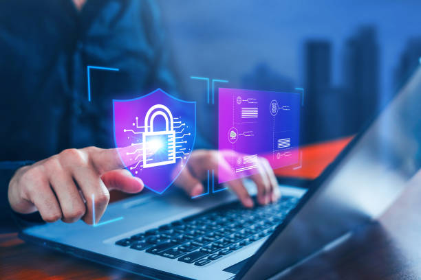 istock Security, Cyber, Information safety and encryption, safe, fishing, screen Padlock, firewall security, protecting privacy online, Password to laptop, Private, Internet network security, Data protection 1992886163