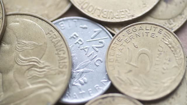 French Franc coins