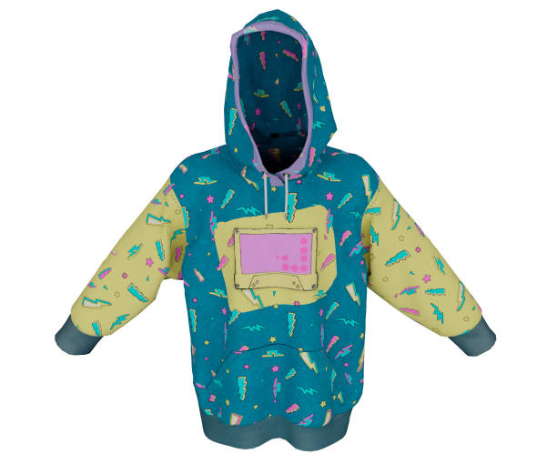 3d rendering realistic youth hoodie