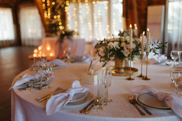 istock Banquet hall for weddings, banquet hall decoration 1992924766