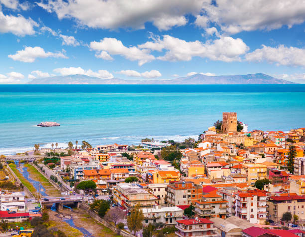 istock Colorful spring view of Brolo town, Messina. 1992929121