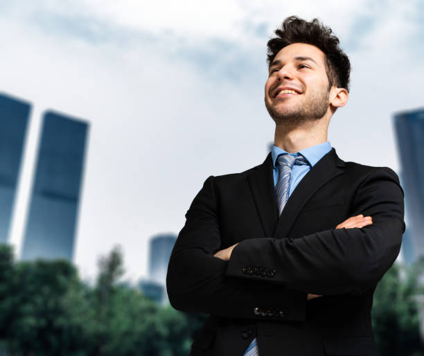 istock Handsome businessman outdoor in a modern urban setting 1992942824