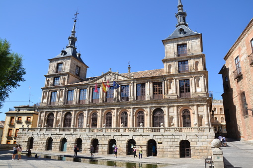 Toledo, Spain, July 21, 2015: Toledo City Hall