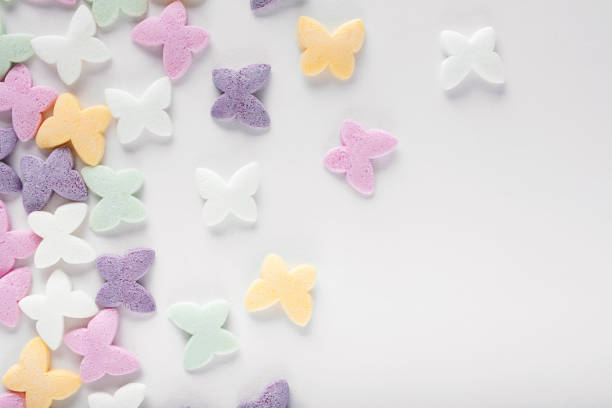 istock Colorful sugar sprinkles on white background 1993003009