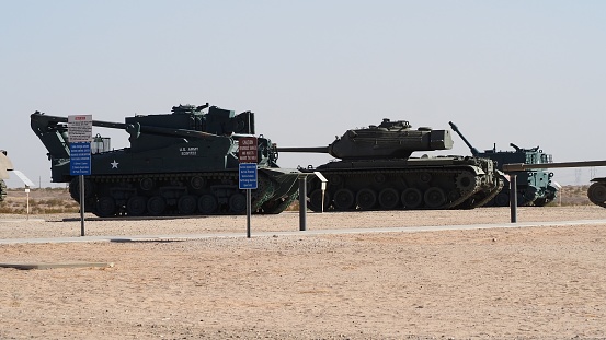 M-1 Abrams Main Battle in Iraq. Semi-Fisheye effect.