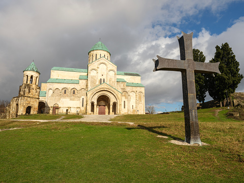 Bagrati Cathedral in Kutaisi, Georgia. Taken with medium format camera.
