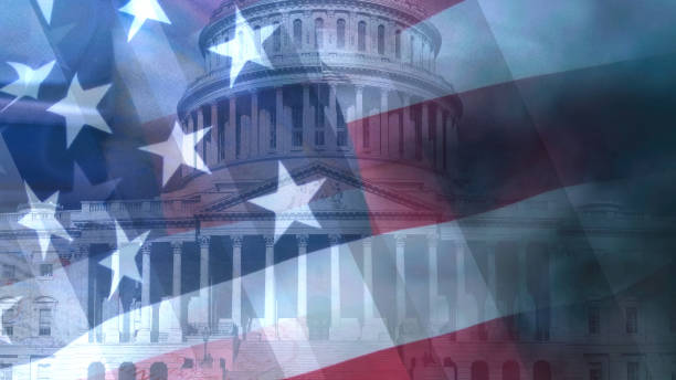 istock U.S. Elections - Abstract Background - White House - American National Flag 1993074295
