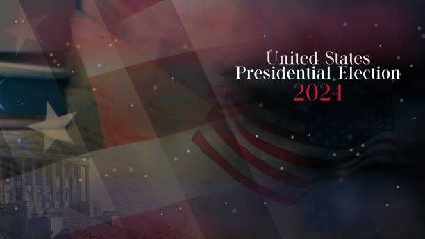 istock U.S. Elections - Abstract Background - White House - American National Flag - Text 1993093515