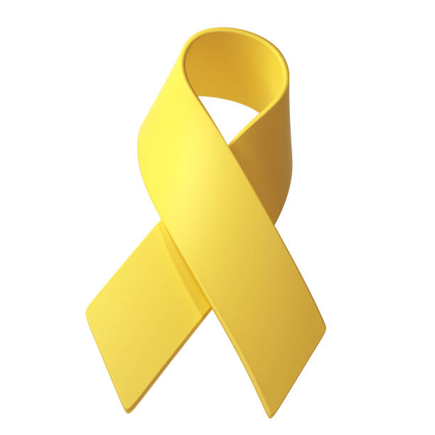 istock 3d Yellow ribbon awareness Adenosarcoma, Bladder Bone Cancer, Endometriosis, Sarcoma, Spina Bifida illustration 1993115280