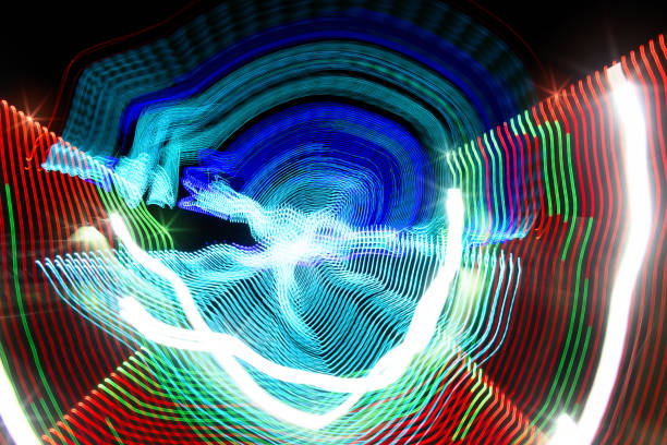 A Light Painting with fair colors for colorful experimental backgrounds