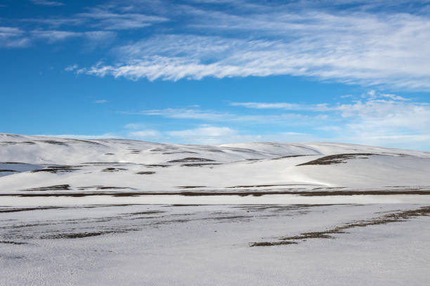 istock Country with a fresh snow and blue sky, Iceland 1993147448