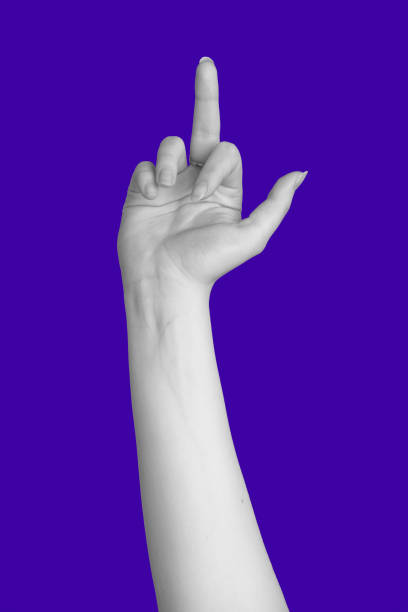 istock Abstract hand gesture of showing middle finger in air 1993246909