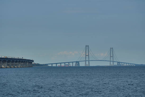 istock Storebelt suspension bridge connecting Denmarks islands. 1993390264