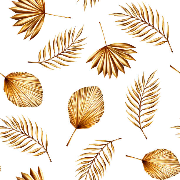 istock Watercolor seamless pattern with golden pampas grass, date palm branch illustration isolated on background. Botanical and wedding and Ramadan Kareem or Eid Al Adha 2024 hand drawn decor. For designers, prints, postcards, wrapping paper, holida 1993480296