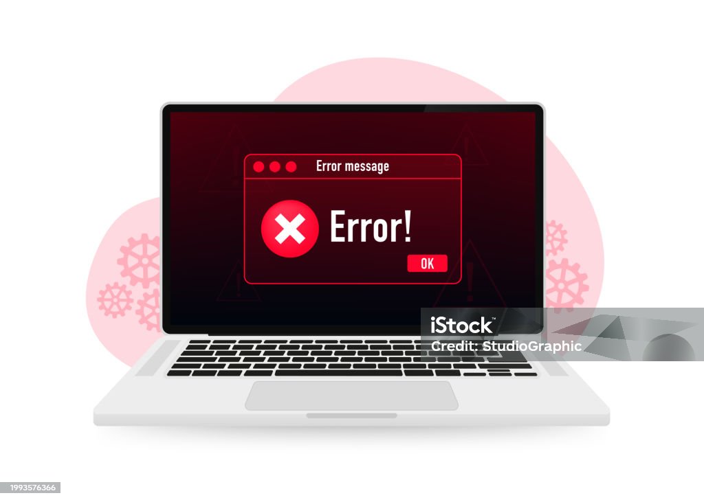 Syfy Error Operating System Error Warning On The Laptop Screen Modern Computer ...