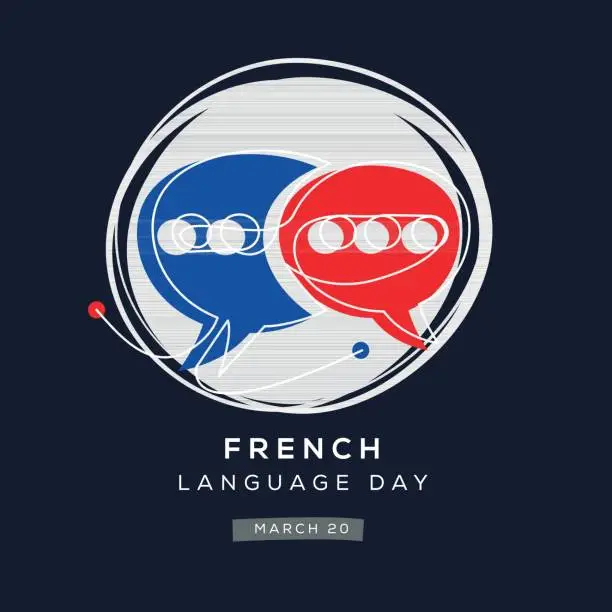 Vector illustration of French Language Day.