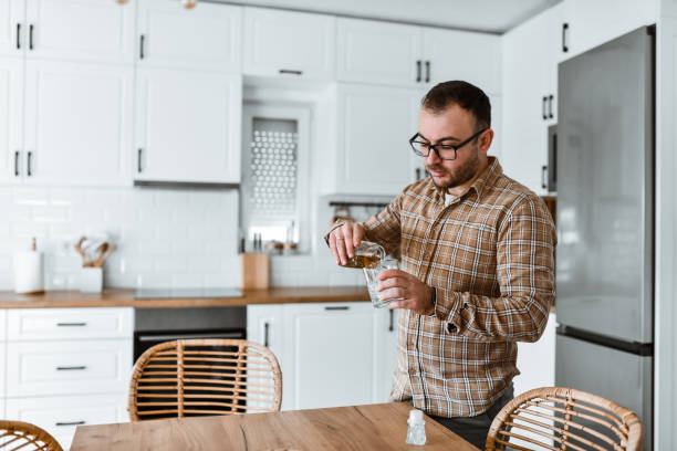 istock Male Preparing Cold Brew Coffee In Home Kitchen 1993620350