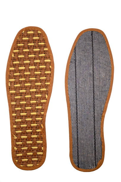 istock removable bamboo shoe insole, brown close-up 1993808934