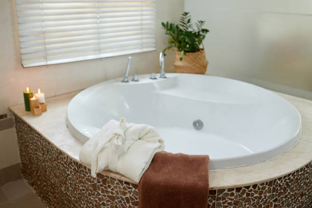 istock Corner of modern spacious bathroom 1993871928