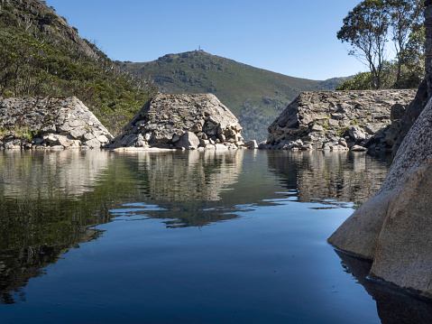 Infinity pool surrounded by nature at Falls Creek