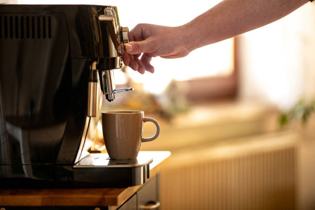 istock Preparing  a coffee cup from an espresso machine at home 1993952544