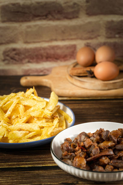 French fries and roast lamb