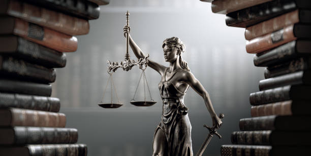 Themis Statue of justice Law Legal System Justice Crime concept. 3d render Themis Statue of justice Law Legal System Justice Crime concept. 3d render. law stock pictures, royalty-free photos & images