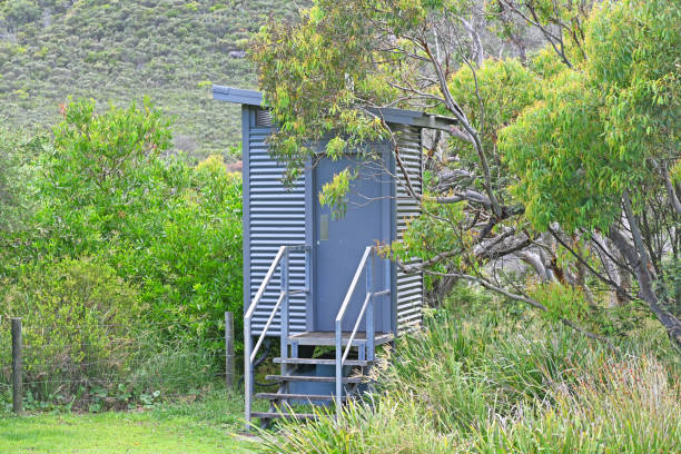 Pit toilet in a national park in Australia