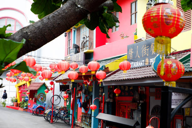istock Selective focus of lantern lights that decorate during Chinese New Year. 1994057895