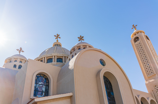Coptic Orthodox Church in Sharm El Sheikh, Egypt. All Saints Church. The Heavenly Cathedral in Sharm El Sheikh