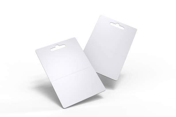 istock Hanging gift card blank template for branding. 1994147153