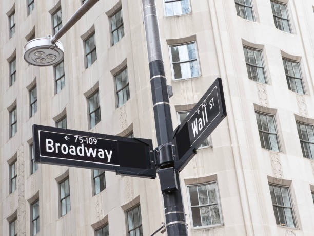 istock Wall street and Broadway road sign 1994158682