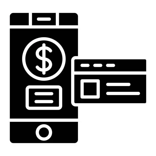 Vector illustration of Smartphone Payment Icon