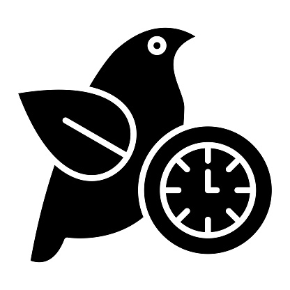 Early Bird icon vector image. Can be used for Hotel Management.