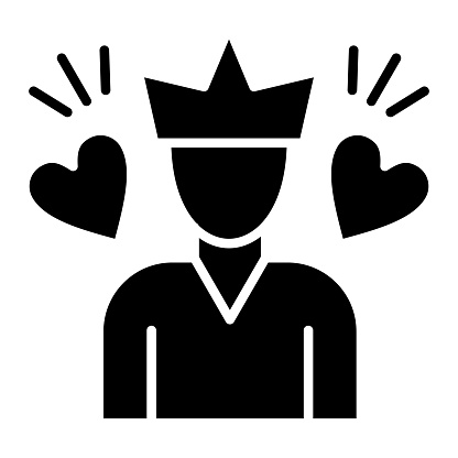 Self Esteem icon vector image. Can be used for Mental Health.
